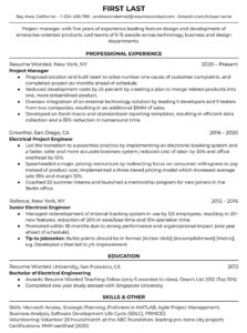 project manager cv example